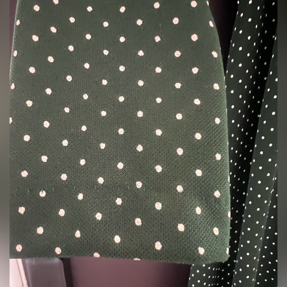 Vintage 70s Bib Front Tie Back Prairie Long Sleeve Maxi Dress - Picture 12 of 14